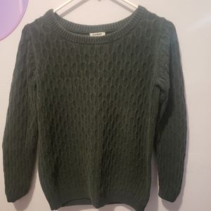 Green knit sweater